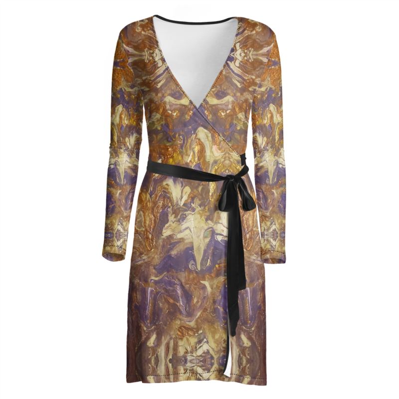 Amethyst Earth Wrap Dress