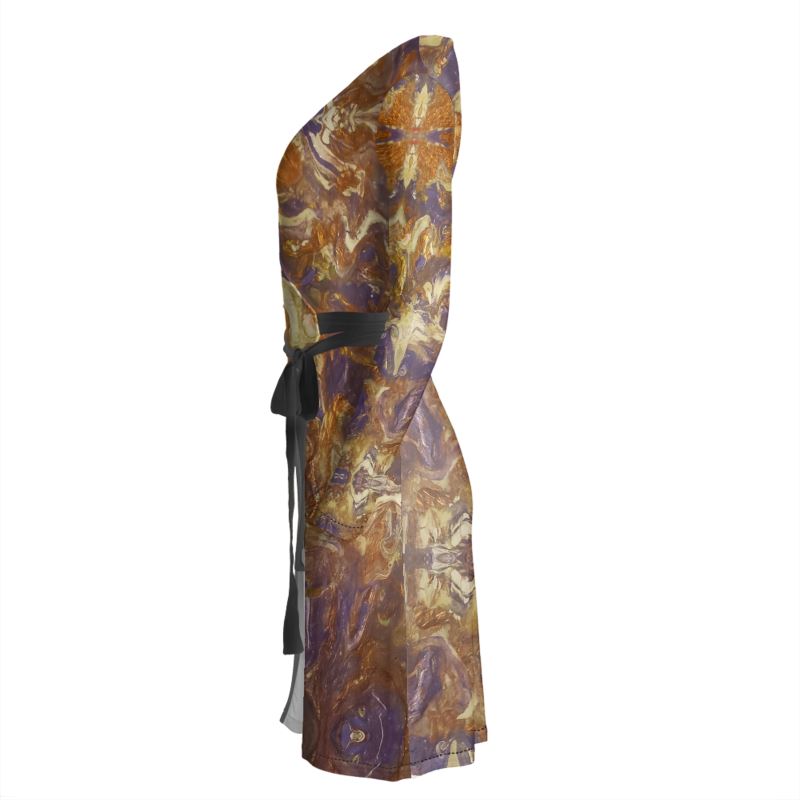 Amethyst Earth Wrap Dress